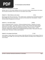 Investment in Stock Market Notes