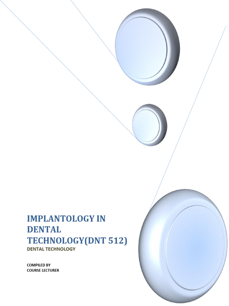 Overview of Dental Implantology | PDF | Dental Implant | Dentures