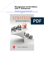 Strategic Management 6E 6Th Edition Frank T Rothaermel All Chapter