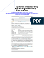 Ivermectin A Potential Anticancer Drug Derived From An Antiparasitic Drug Mingyang Tang Full Chapter