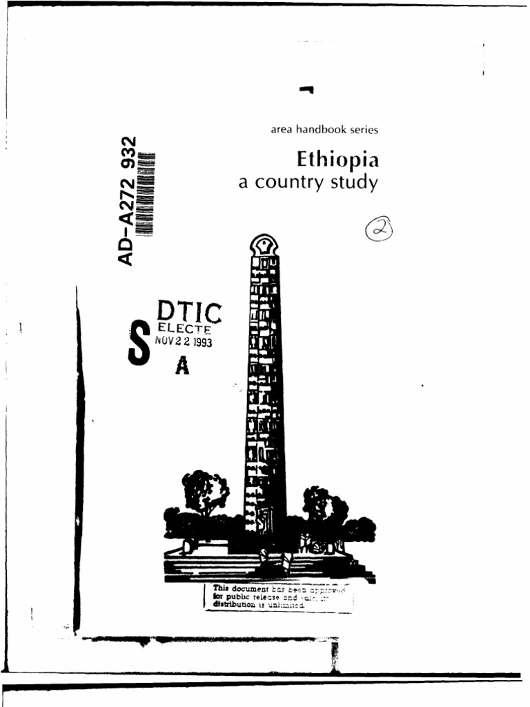 Ethiopia: A Comprehensive Country Study | PDF | Ethiopia | Eritrea