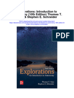 Download Explorations Introduction To Astronomy 10Th Edition Thomas T Arny Stephen E Schneider full chapter