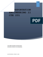 CTE 231 Transport Engineering Full Notes