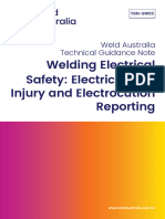 Weld Australia Guidance Note TGN-SW03 - Welding Electrical Safety - August 2021