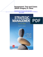 Strategic Management Text and Cases 11Th Edition Gregory G Dess All Chapter