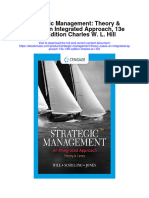 Download Strategic Management Theory Cases An Integrated Approach 13E 13Th Edition Charles W L Hill all chapter