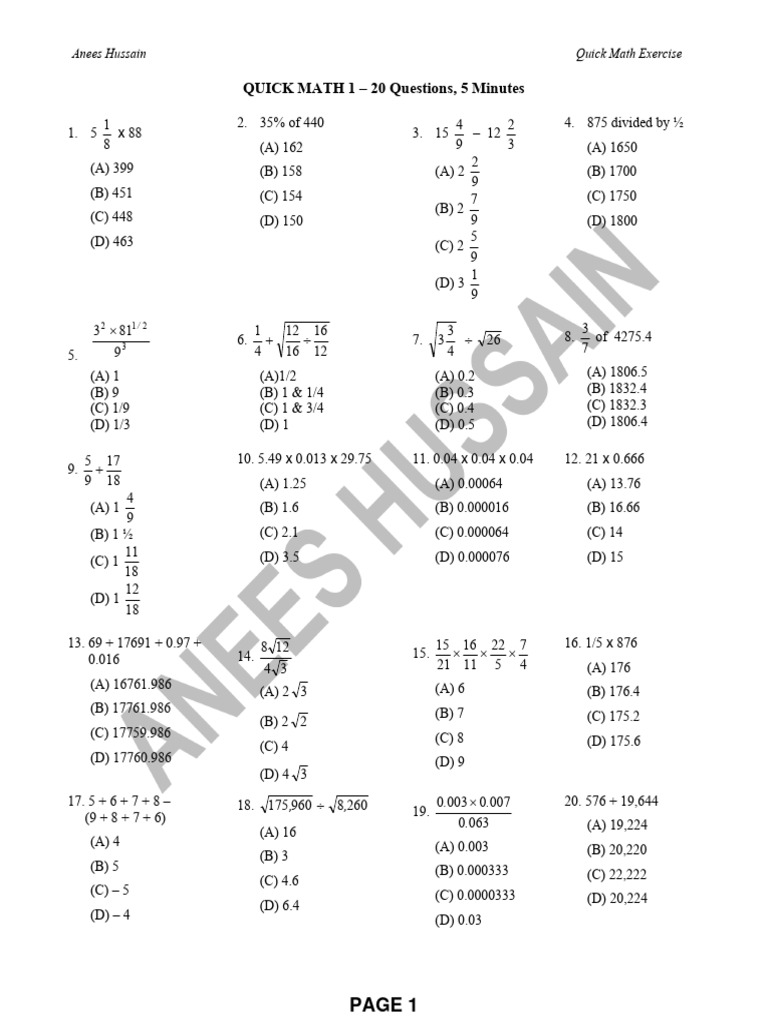 Basic Maths And Iq Pdf Pie Chart Speed