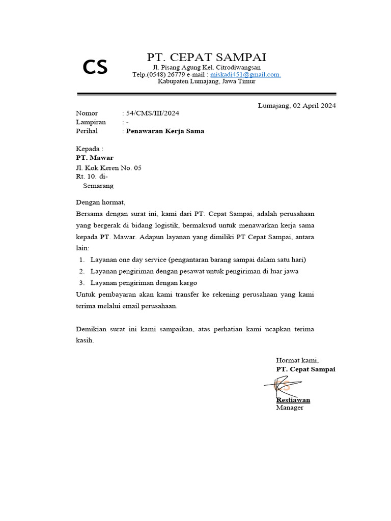 Tpm 2 membuat surat kerja sama miskadi pdf