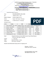 Surat Tugas Jadwal KBM SMT 1