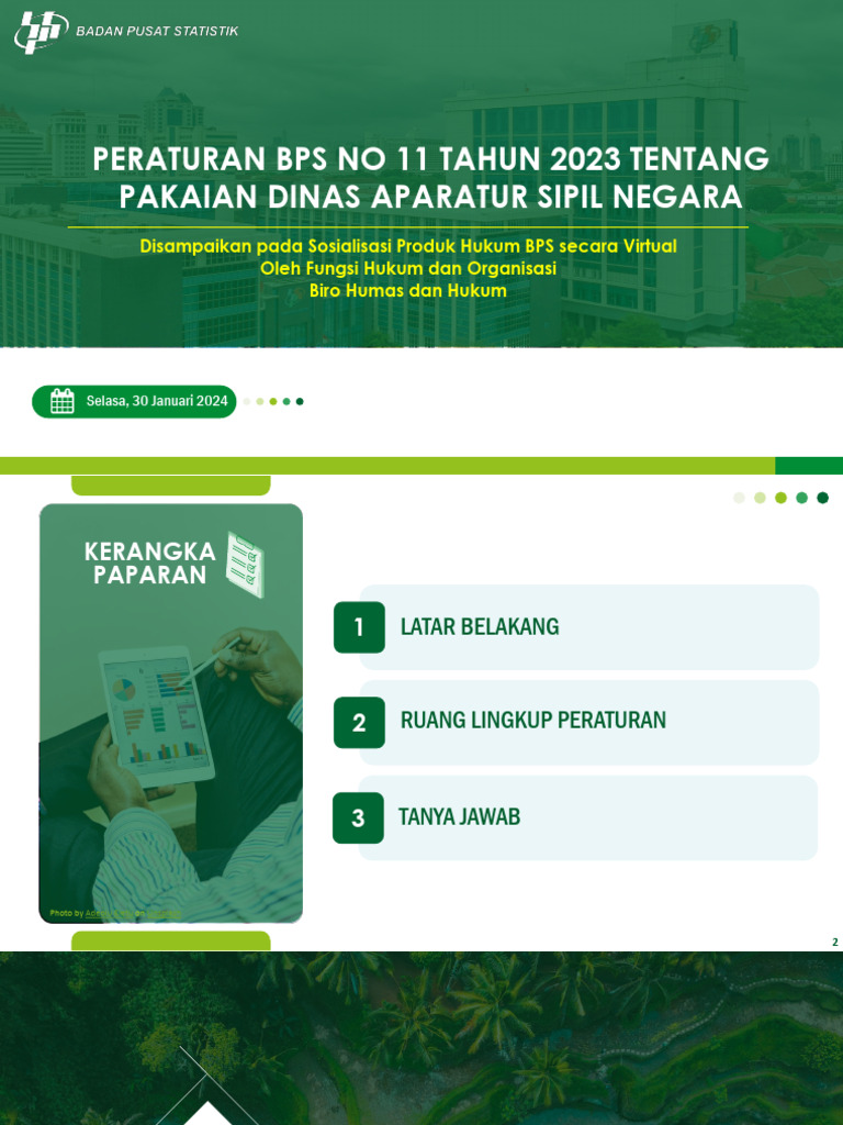Paparan Sosialisasi Perban No 11 Tahun 2023 | PDF