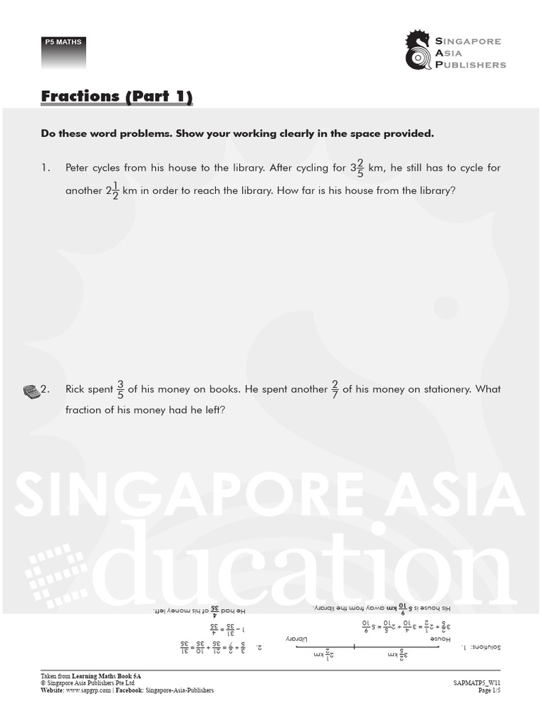 P5maths Week 11 Pdf Mathematics