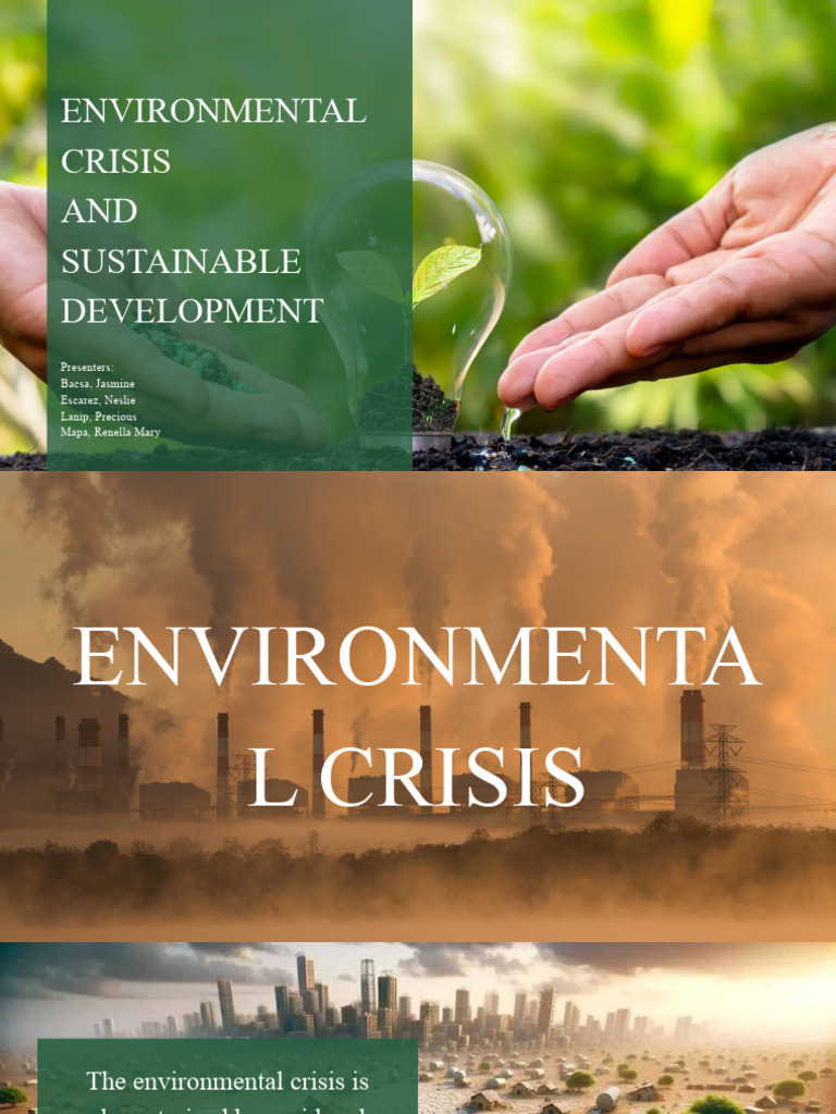 Environmental Crisis And Sustainable Development Pdf Air Pollution