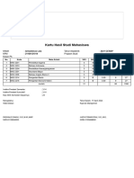 Kartu Hasil Studi Mahasiswassc