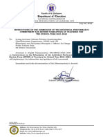 July 8, 2022 - Instructions on the Submission of the Individual Performance Commitment and Review Form (IPCRF) of Teachers for School Year 2021-2022