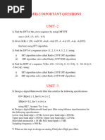 DSP Mid-2 Important - Questions