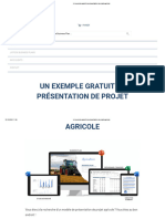 Un Exemple Gratuit de Présentation de Projet Agricole