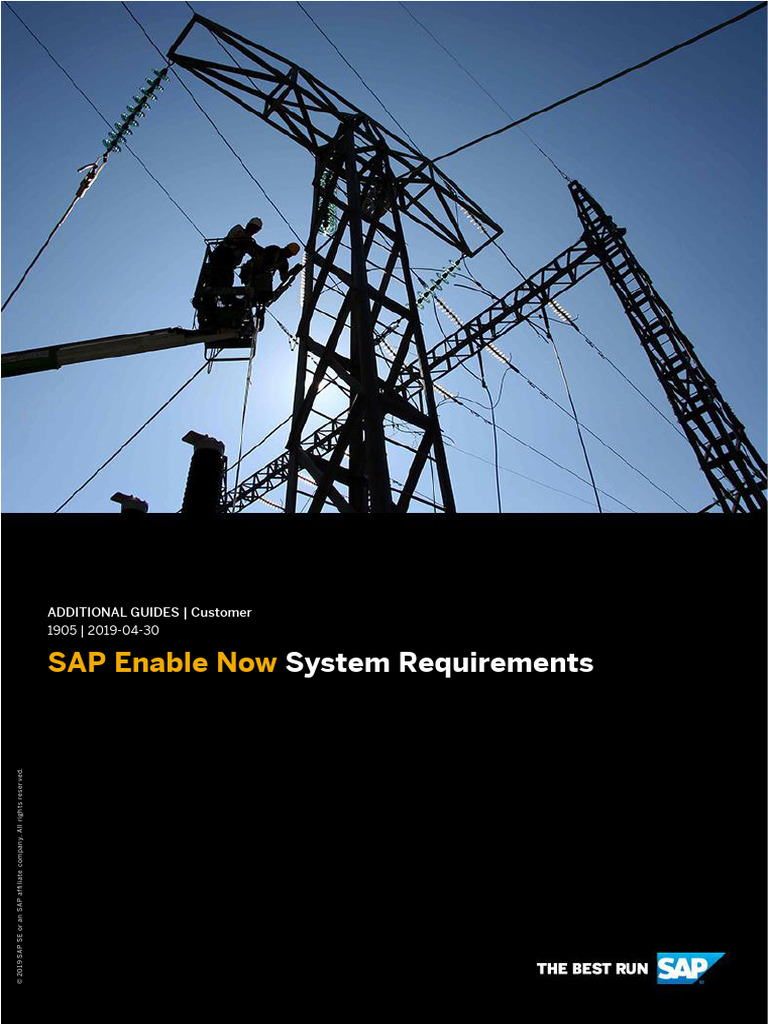 SAP Enable Now System Requirements en-US | PDF | Internet Explorer ...