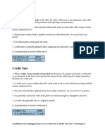 Debit Note & Credit Note