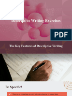 Descriptive Writing Exercises