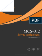 MCS-012 Solved Assignment 2023-24 - Protected