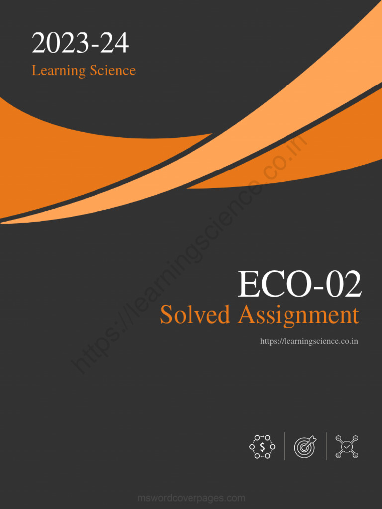 ECO-02 Solved Assignment 2023-24 - Protected | PDF | Accounting | Banks