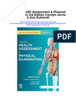 Jarviss Health Assessment Physical Examination 3Rd Edition Carolyn Jarvis Ann Eckhardt Full Chapter