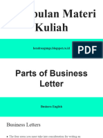 Parts of Business Letter