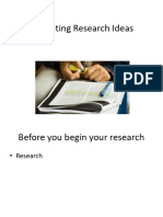 Evaluating Research Ideas USU 2023A