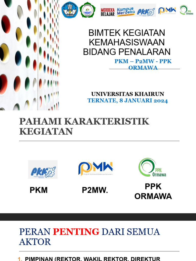Penilaian Proposal PKM dan Ormawa 2024 | PDF