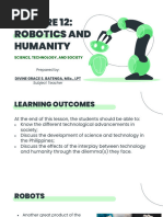 Sts Lecture 12 - Robotics and Humanity