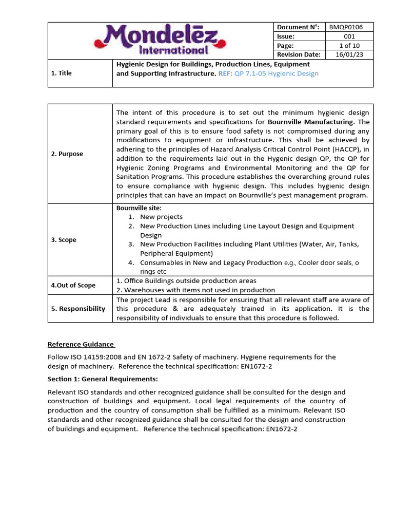 BMQP0106 | PDF | Hazard Analysis And Critical Control Points | Food Safety
