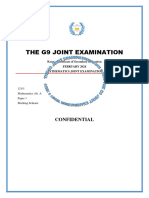 The g9 Joint Examination Pp1 Ms