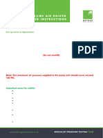 DHDA Pump Operating Instructions