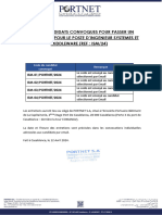 Liste Des Candidats Convoques Pour Passer Un Entretien Oral Pour Le Poste D'Ingenieur Systemes Et Middleware (Ref: Ism/24)