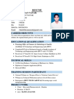 Bhakti Bhusan Nayak: Resume