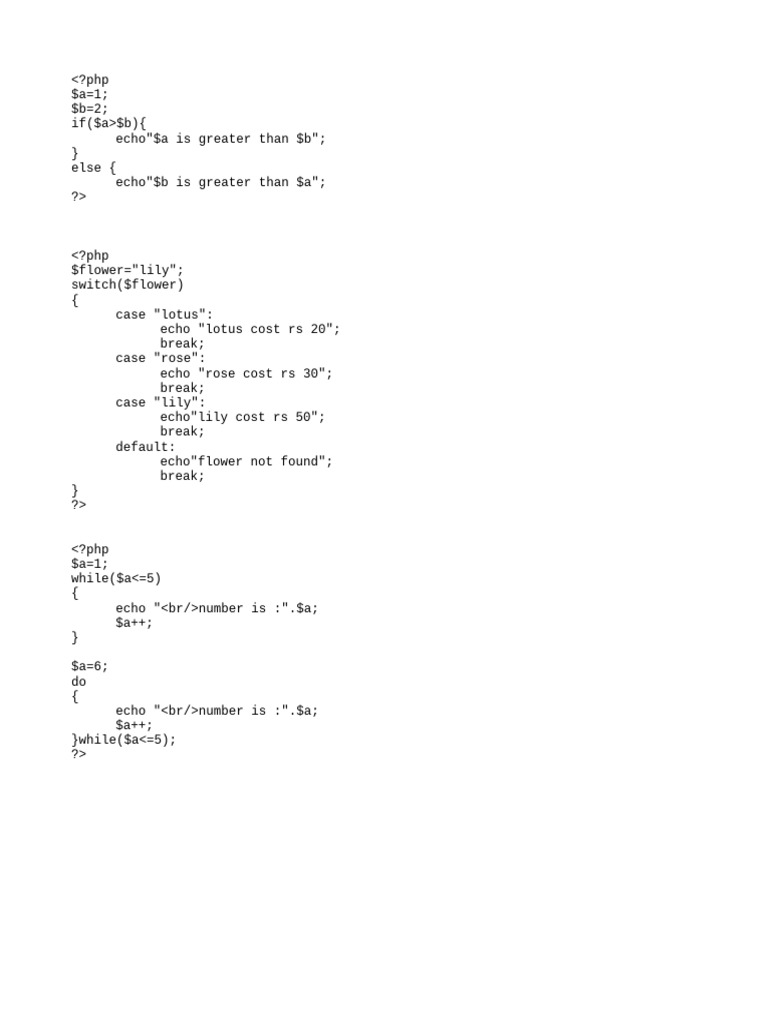 PHP Example | PDF