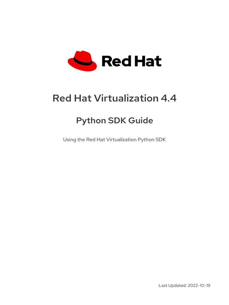 Red hat virtualization 4 4 python sdk guide en us pdf class