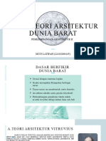 Teori-Teori Arsitektur Dunia Barat