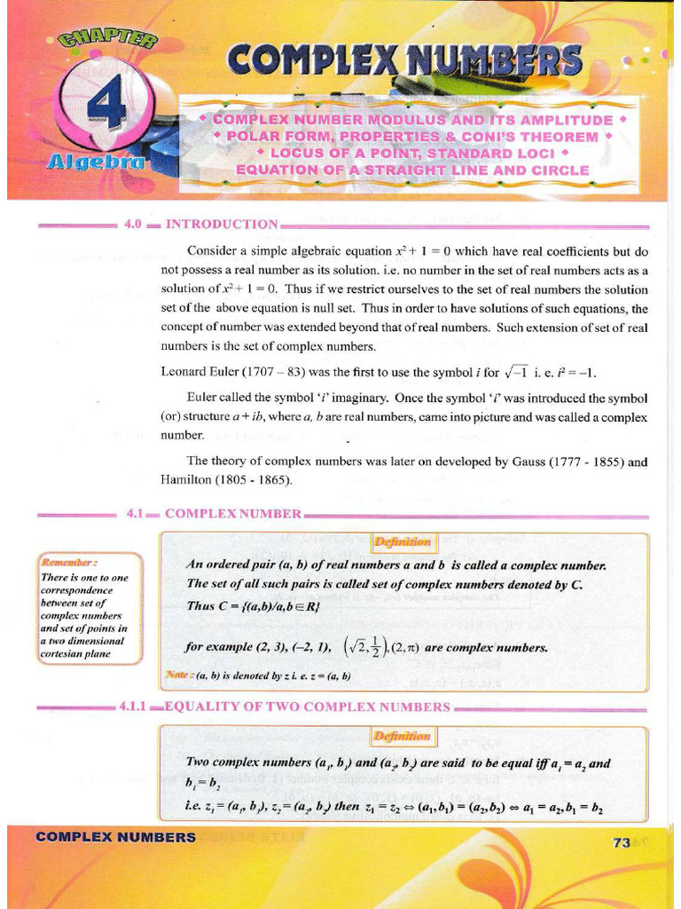 Complex Numbers - Itegrated | PDF
