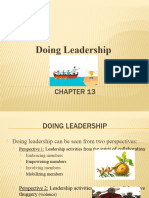 Chapter 13 - Doing Leadership
