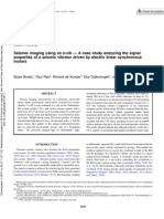 Seismic Imaging Using An E-Vib - A Case Study Analyzing The Signal Properties of A Seismic Vibrator Driven by Electric Linear Synchronous Motors