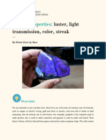 Minerals - Module 1 Optical Properties