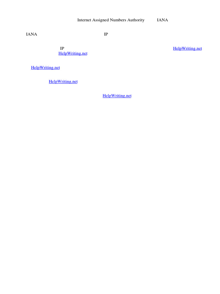 Internet assigned numbers authority pdf internet transmission