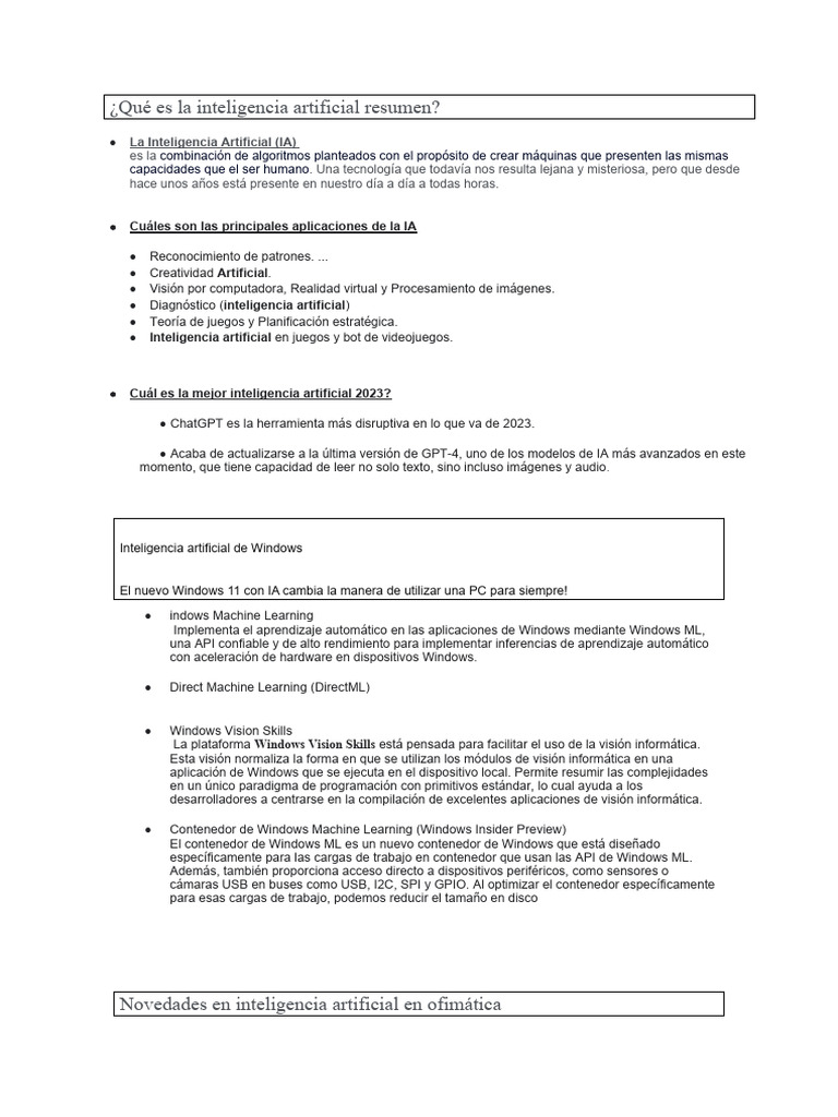 Aplicaciones de Inteligencia Artificial 2023 | PDF | Inteligencia ...