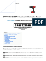 CRAFTSMAN CMCD710 Brushless Drill EN