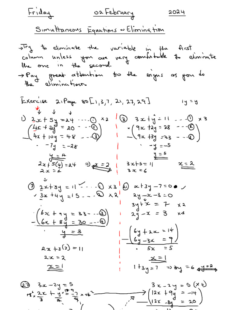 Elimination | PDF