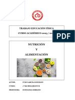 Educación Fisica NUTRICIÓN