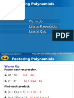 Warm Up Lesson Presentation Lesson Quiz