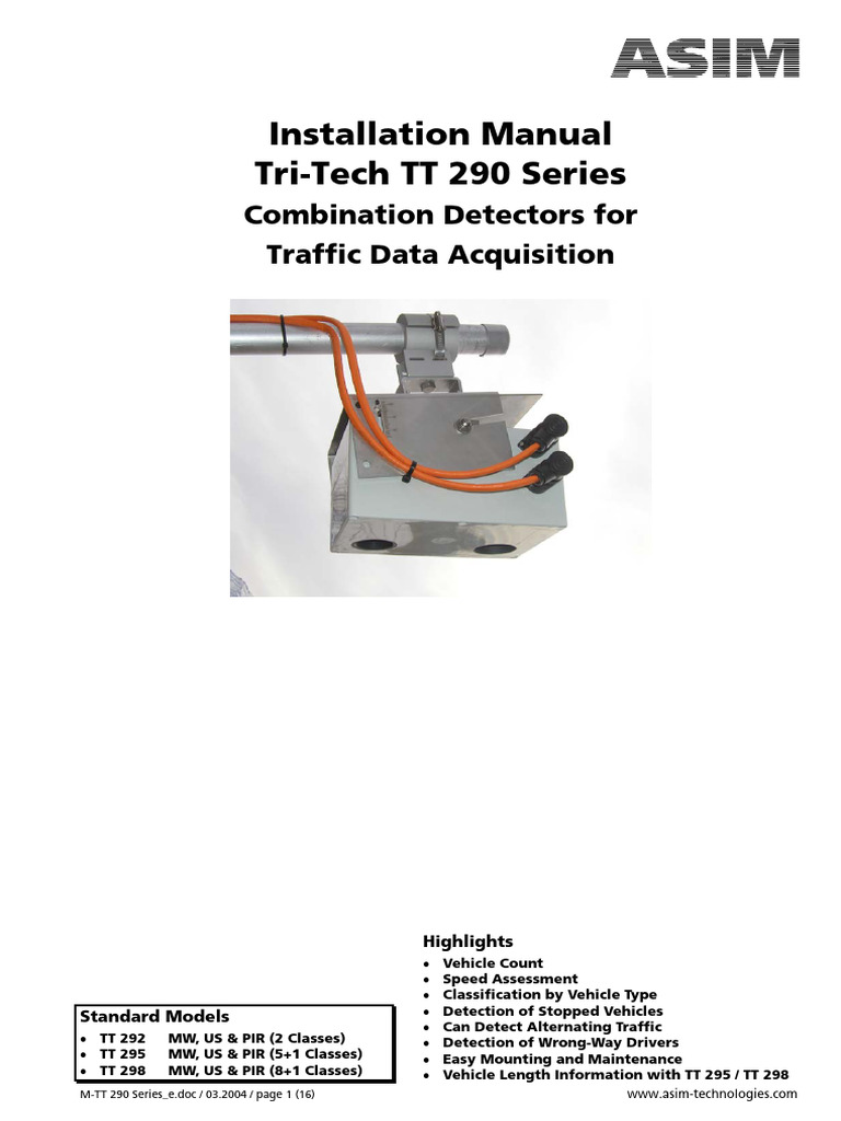 User-Manual-430340 ASIM | PDF | Electrical Connector | Radar