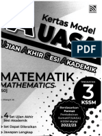 SKOR A (UASA) Tingkatan 3 Matematik